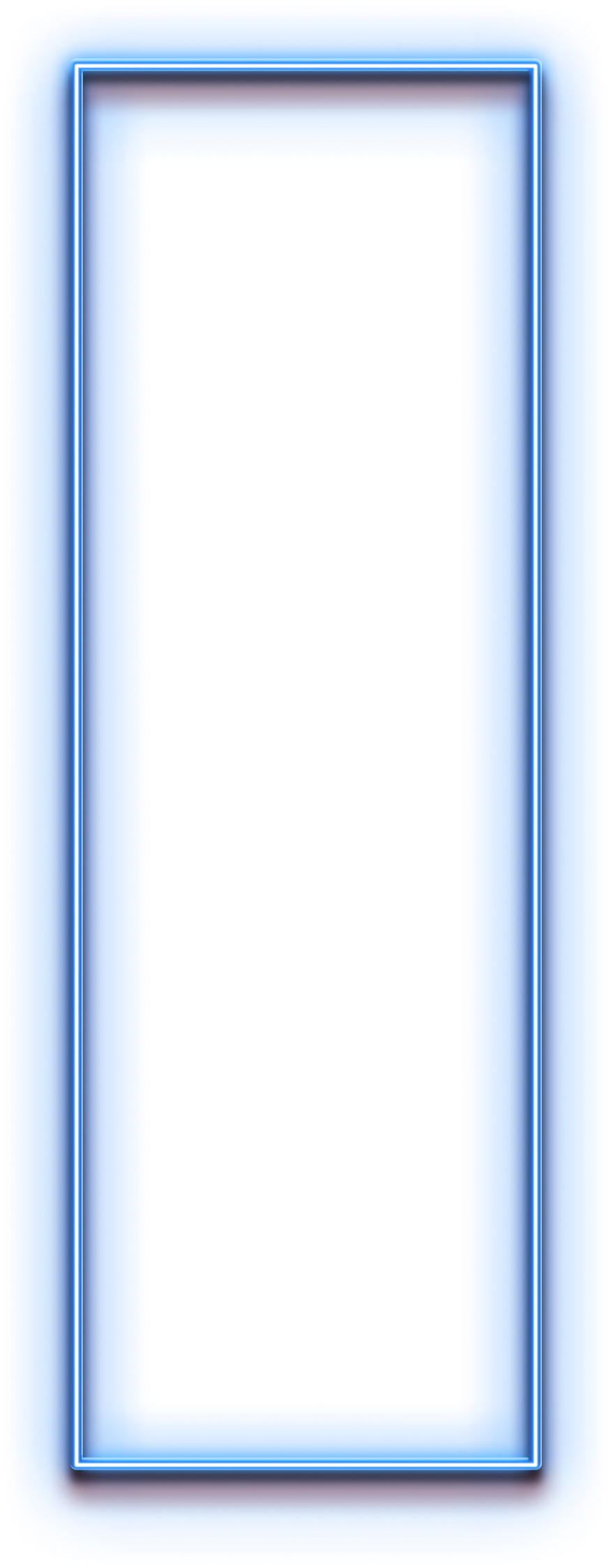 Rectangle Neon Blue