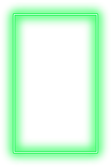 Green Rectangular Neon Light